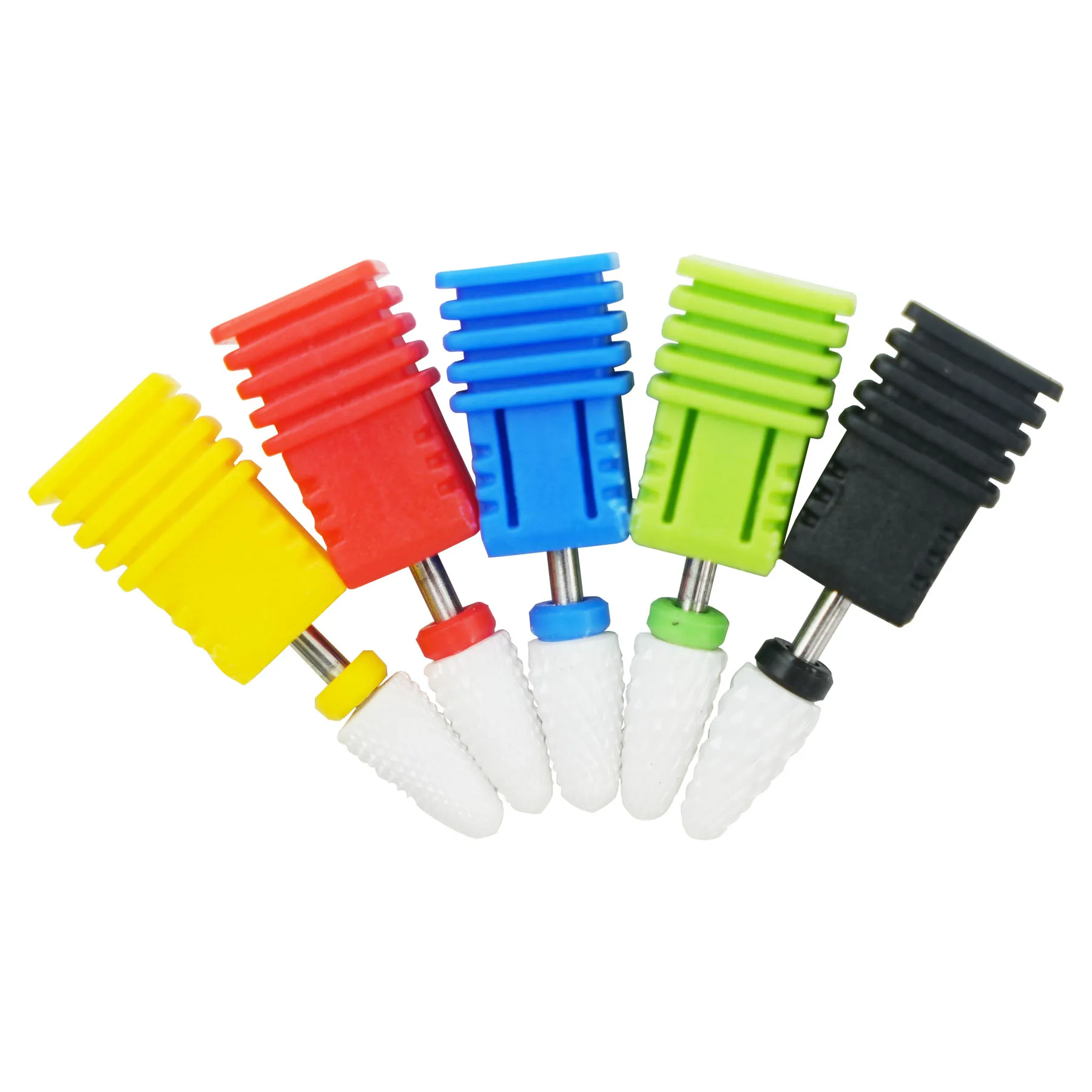 Ceramic Nail Drill Bits Set for Manicure Polish Cuticle Cleaning urable Safe Milling Cutters for DIY Nails Salon Home Use 3