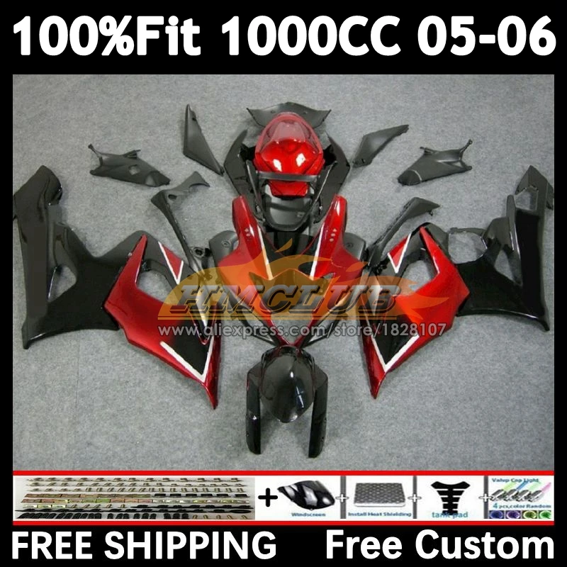 Injection Body For SUZUKI GSXR-1000 GSXR 1000 CC 2005 2006 28No.11 metal red GSX-R1000 1000CC K5 GSXR1000 05 06 OEM Fairings