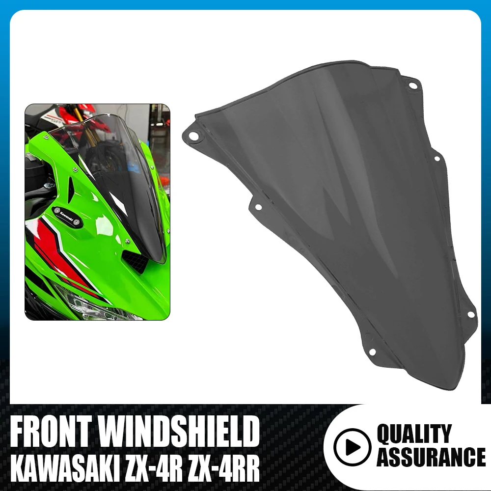 For KAWASSAKI ZX-4R ZX-4RR 2023 Motorcycle Heightened Racing Front Windshield Wind Deflector Motorcycle Accessories