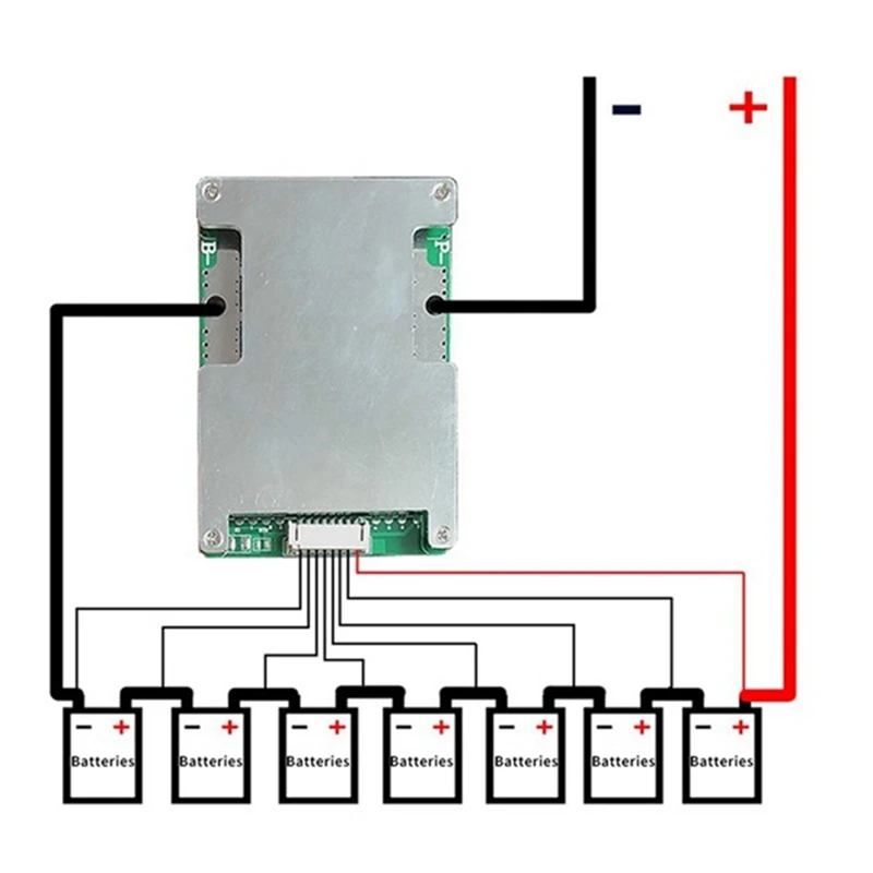 24V 50A 6S Lithium Battery Protection Board With Power Battery Balance/Enhance PCB BMS Protection Board, Easy To Use Durable