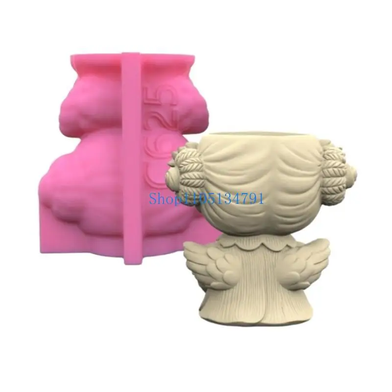 98 كجم الصلاة فتاة حامل قلم قالب من السيليكون الجدول زخرفة زارع نباتات الزهرية قالب الايبوكسي الراتنج قالب لتقوم بها بنفسك صنع