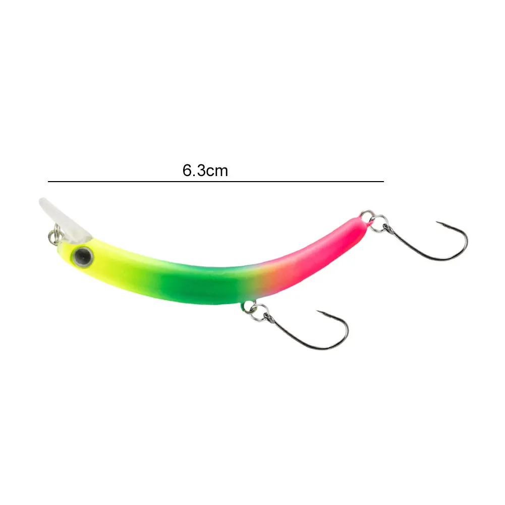Sinkende Köder Biegung Köder Crankbait 4g 63mm Forelle Wobbler Angeln Locken Künstliche Harten Köder Angeln Zubehör