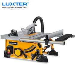 LUXTER Table Saw 210mm 8 Inch Wood Cutting Saw Dust Free With Extension Table Portable Woodworking Machine For Jobsite