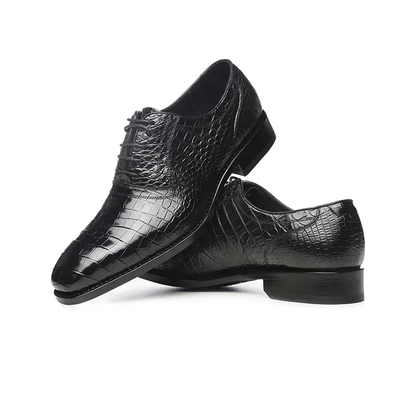 

Новые мужские туфли VVBrown из крокодиловой кожи, на шнуровке, для торжественных случаев, модные, свадебные, деловые, повседневные.