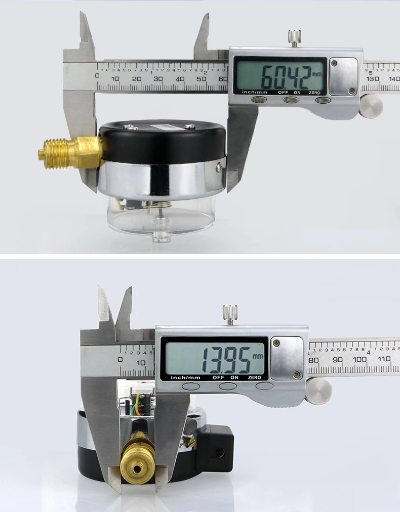 Promotional Price Hydraulic Oil Pressure Gauge 2.5 Inches High Pressure Manometer with Electrical Contact