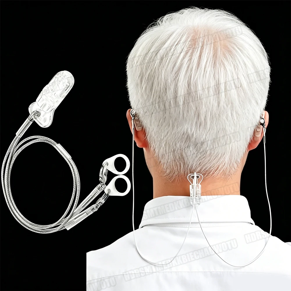 

2-30Pcs Hearing Aid Anti-Lost Lanyard Safety Behind The Ear Aids Holder Clip Protector Rope with Silicone For Children Elderly