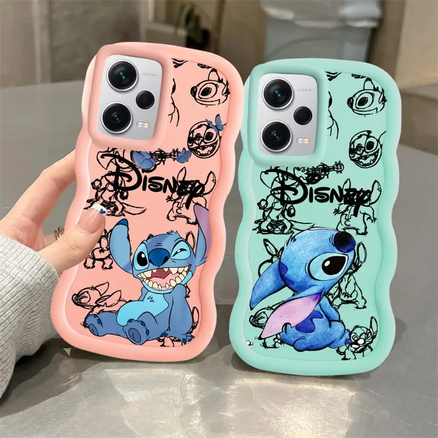 Disney Cute Stitch Custodia per Xiaomi Redmi 10C 9C 10A A3 A5 12C 8 A1 A2 Plus 13C 14C Custodia morbida per telefono