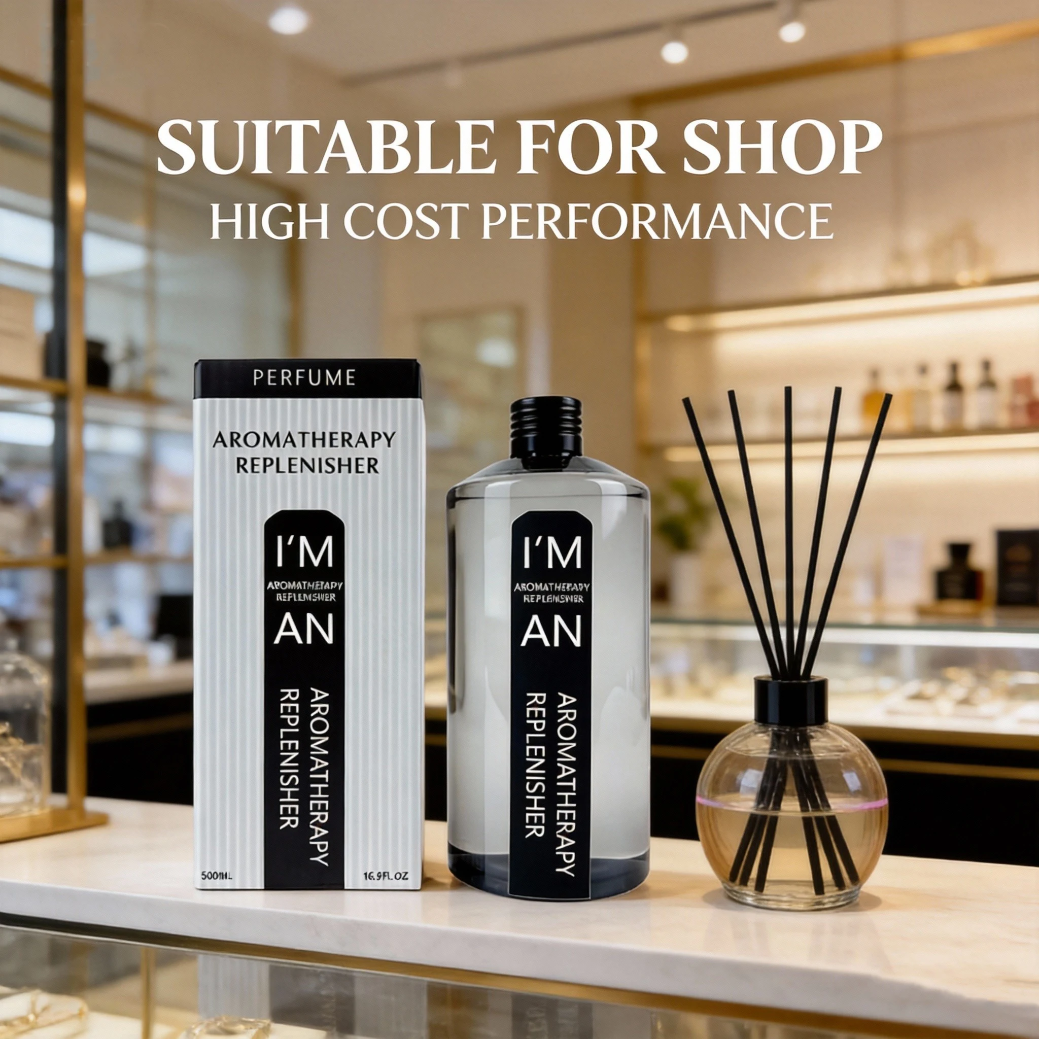 500ML Lasting Flameless Hotel Hilton Marriott White Tea Aromatherapy Refill Essential Oil for humidifier Fresh Air Aroma Machine