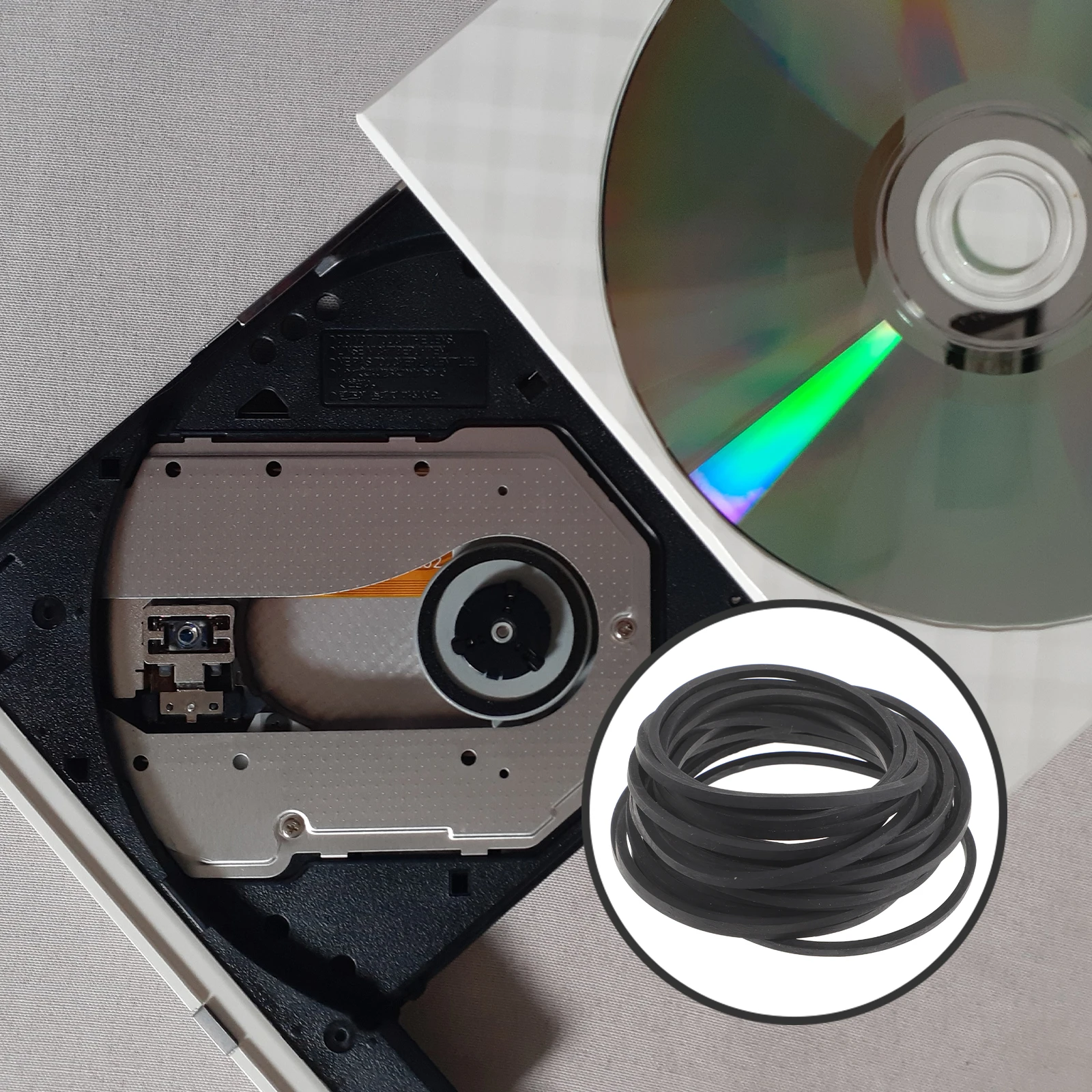 

20Pcs Cassette Player Rubber Belts Square Recording Belts Replacement Tape DJ Equipment Drive Belts