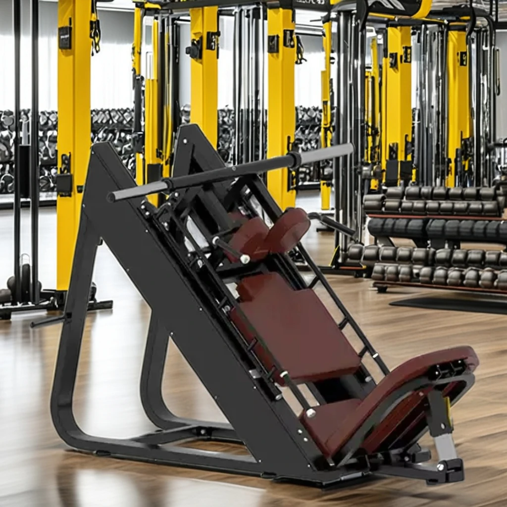 New Design Commercial Use Steel Dual Leg Press Hack Squat Machine with Training Features