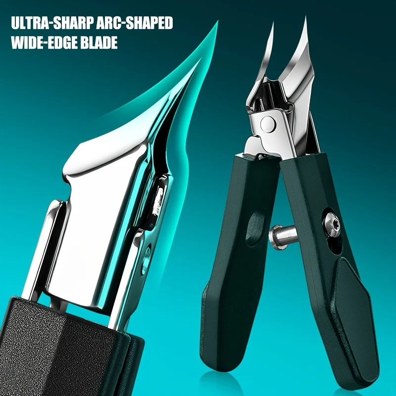 مقص أظافر مشطوف، مقبض طويل، مقص أظافر ذو طرف مائل، مناسب للعناية بالأظافر السميكة، أداة تشذيب الأظافر السميكة #6