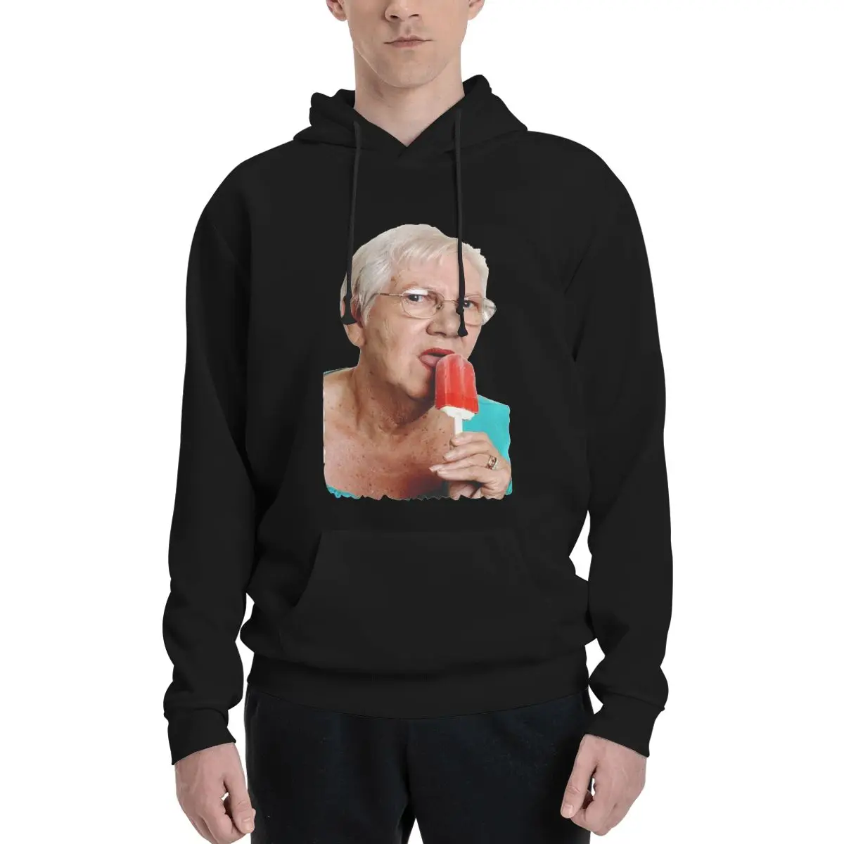 Grandma Granny Ice Cream Hoodies Men's Women Casual Pullover Sweatshirts Hip Hop Long Sleeve Clothing Autumn Winter