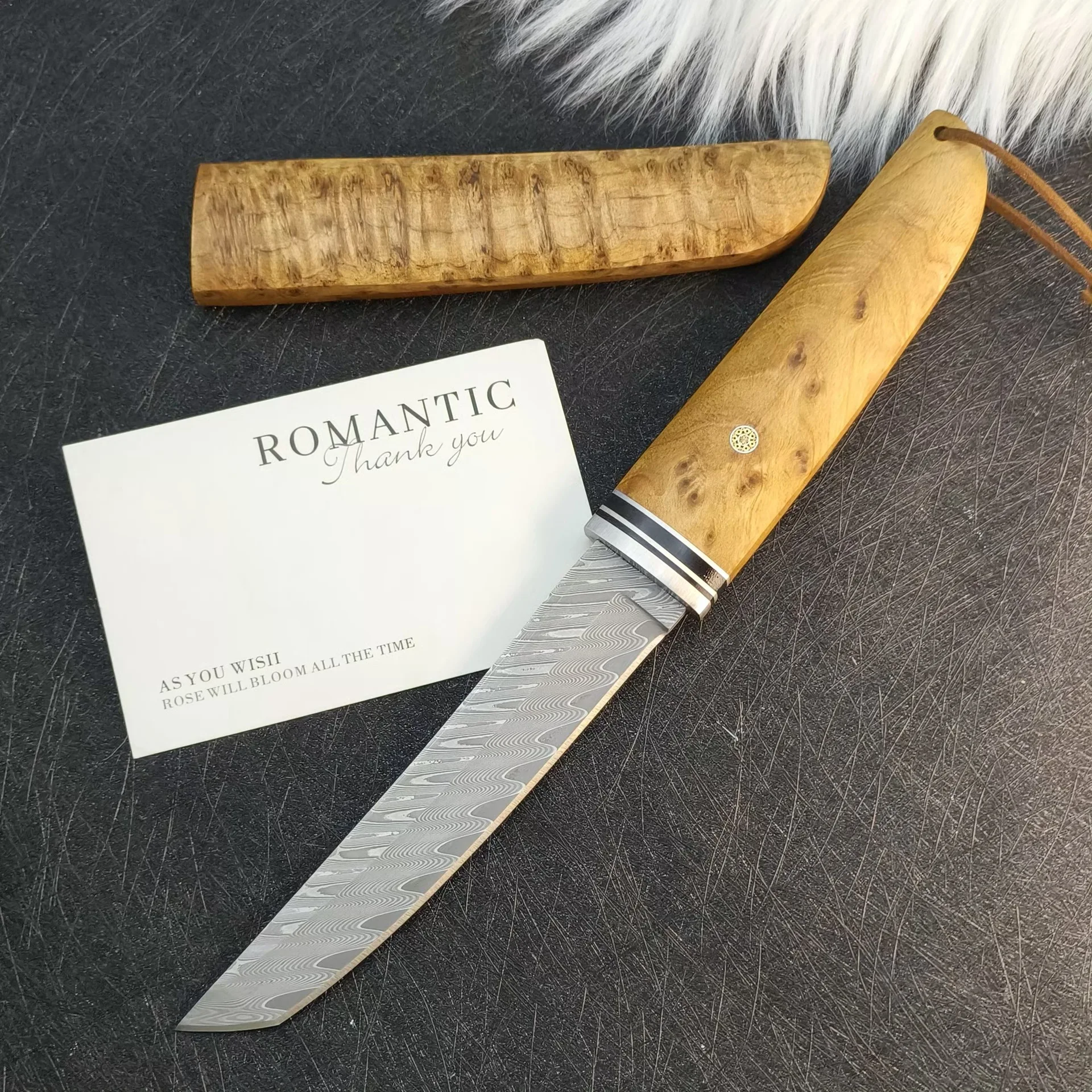 VG10 Дамасская сталь Ножи ручной работы высокой твердости Открытый Кемпинг Барбекю Фруктовые ножи Cliff Кипарис Деревянная ручка VG10 Дамасская сталь Ножи ручной работы высокой твердости Открытый Кемпинг Барбекю Фруктовые ножи Cliff Кипарис Деревянная ручка