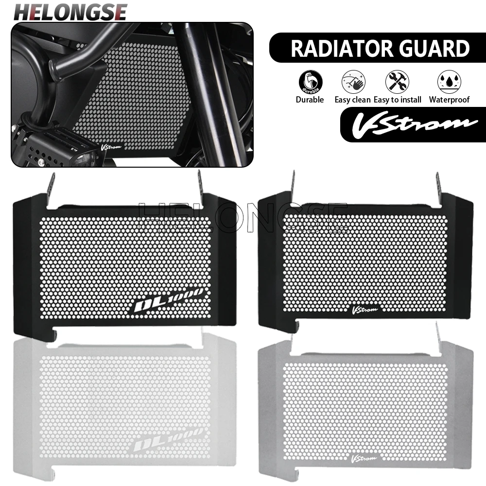 

For SUZUKI DL1000 V-Strom 1000 Vstrom1000 2014 - 2019 V-STROM1000 DL 1000 Motorcycle Radiator Guard Oil Cooler Cover Protector
