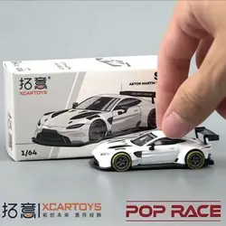 Tuoyi X POPRACE 1:64 Aston Martin VANTAGEGT3 White Body Simulation Car Model