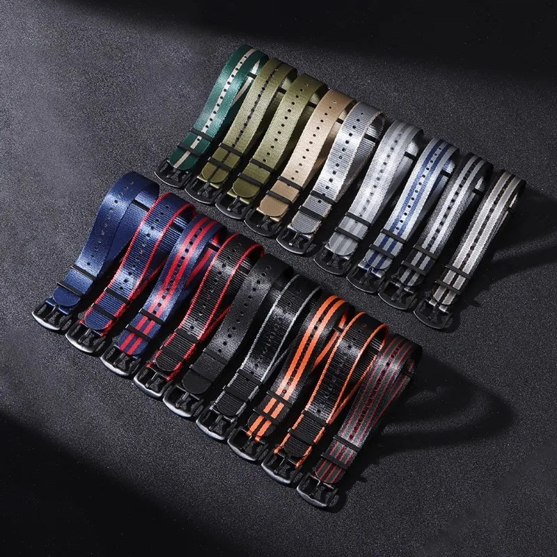 قسط حزام ساعة نيلون 20 مللي متر 22 مللي متر الفرقة العالمي الرجال الرياضة ل أوميغا 007 العسكرية استبدال ل Seiko ل تيودور الرياضة حزام