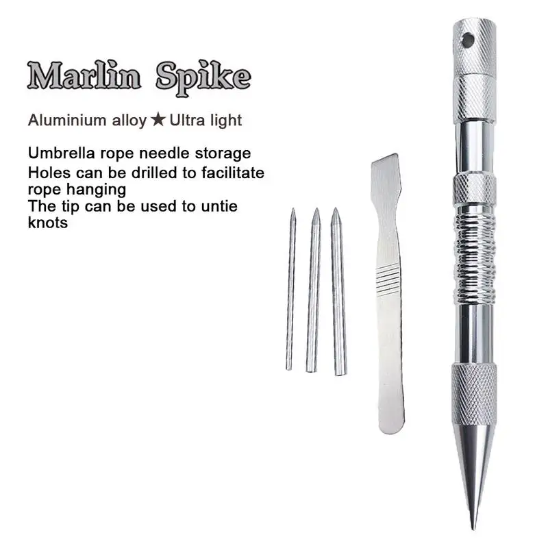 Marlin Spike Knotters Tool Marlin Nail Untie Tool Stainless Steel DIY Tools Waterproof Portable For Paracord