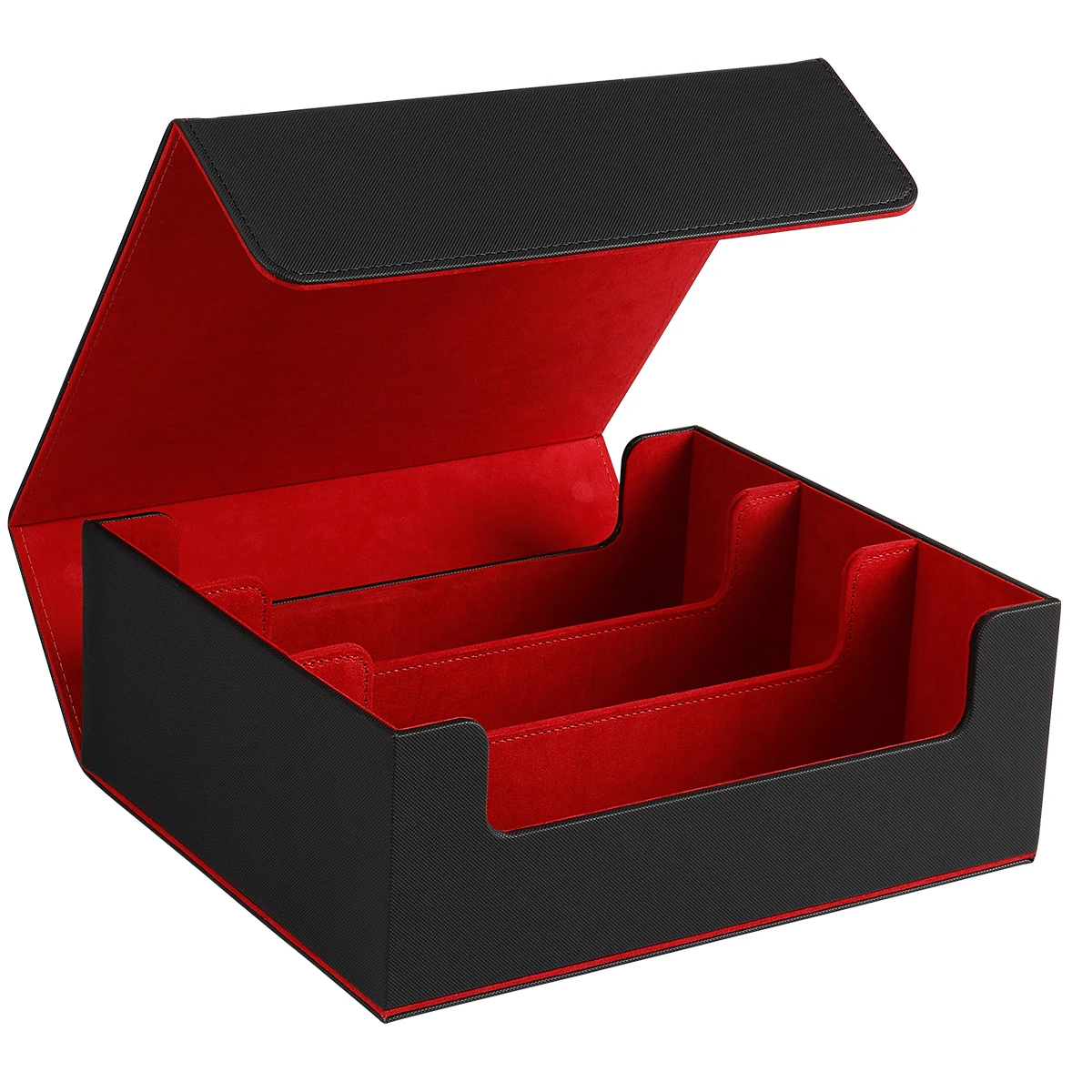 Karten-Aufbewahrungsbox mit mehreren Trennwänden, Argonomie-Kartendecks zur Organisation und Organisation Ihrer Strategiekartendecks