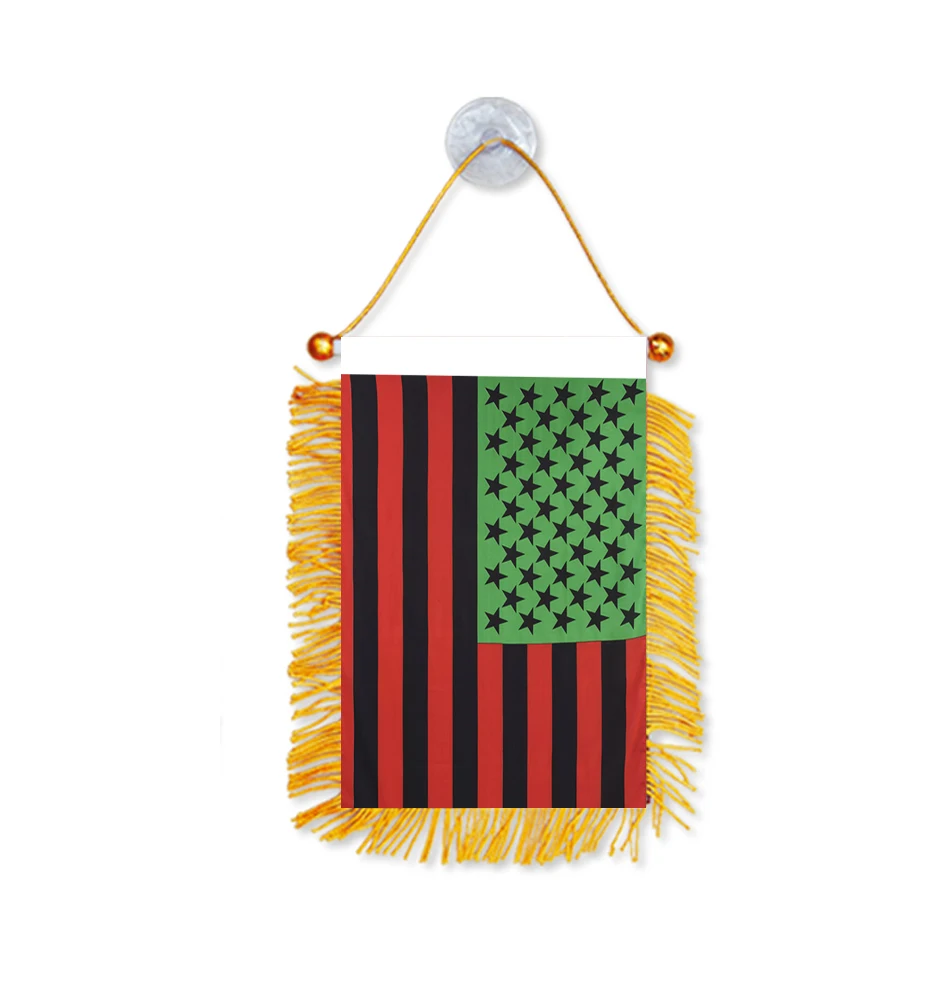 Directly Delivery Car Window Decoration Stain Bunting Pennant American african Flags