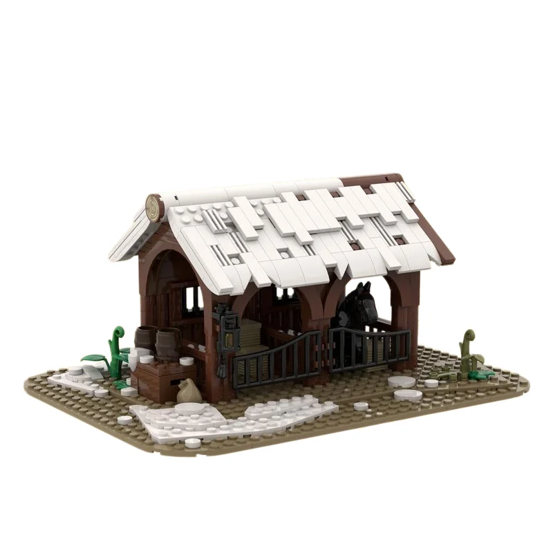 

MOC Christmas Small Castle Series Model - Small Particle Building Toy Blocks (419 pieces) Suitable for all enthusiasts. Gift set
