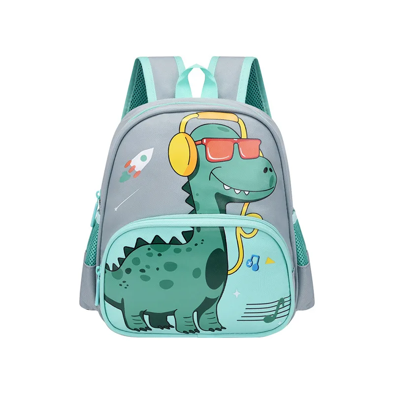 Mochila Escolar de dibujos animados para niños, morral infantil para guardería, de dinosaurio, ruggzak Plecak