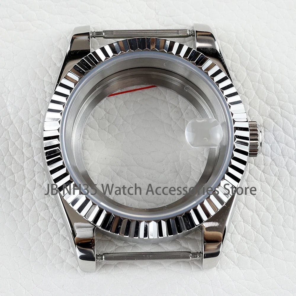 

36mm/39mm Silver NH35 Watch Case Sapphire Fit NH35 NH36 NH34 Movement Good Quality 316L Stainless Steel Oyster Datejust Style