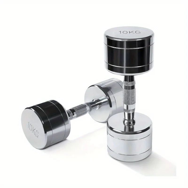 Men Dumbbells Solid Metal Strength Training Electroplated Dumbbells Fitness Equipment Woman Dumbbell Gym Exercise Fitness