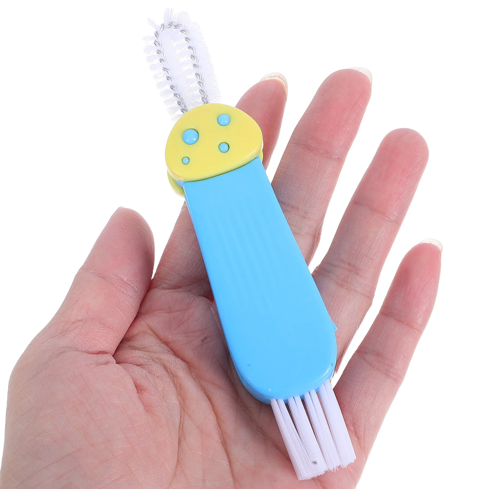 

3Pcs Multifunctional Cleaning Brush 3in1 Soft Bristle Scrubber for Cups Bottles Kitchenware Ergonomic Handle Deep Cleaning Tool