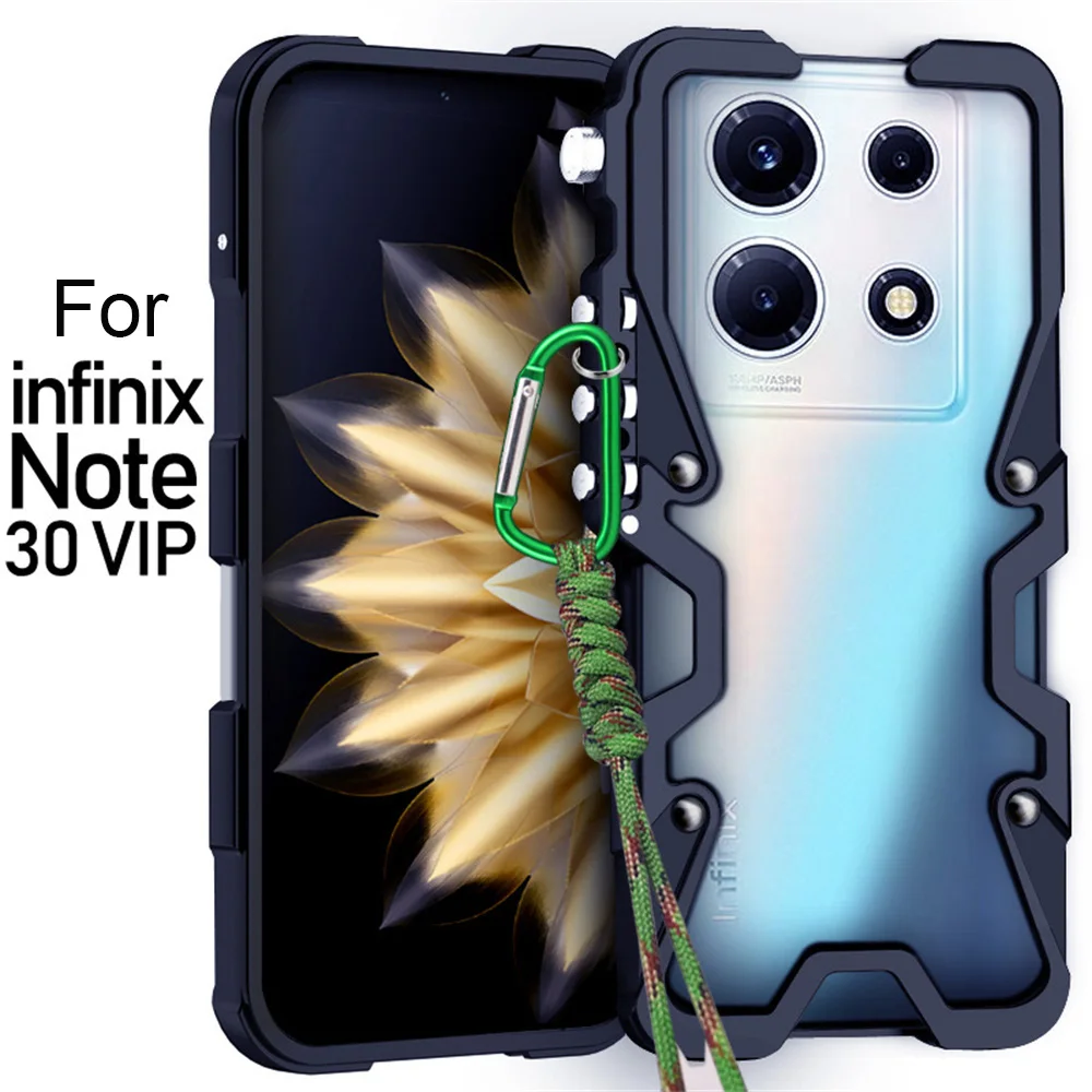 Imagem -04 - Shockproof Metal Bumper Case para Infinix Tampa de Alumínio Luxuosa Capa para Note 30 Vip 40 Pro Plus