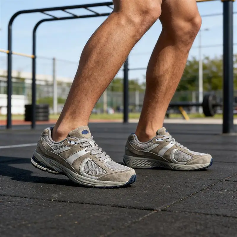 

Retro Style Breathable Mesh Running Shoes, Vintage Texture Versatile Athletic Sneakers