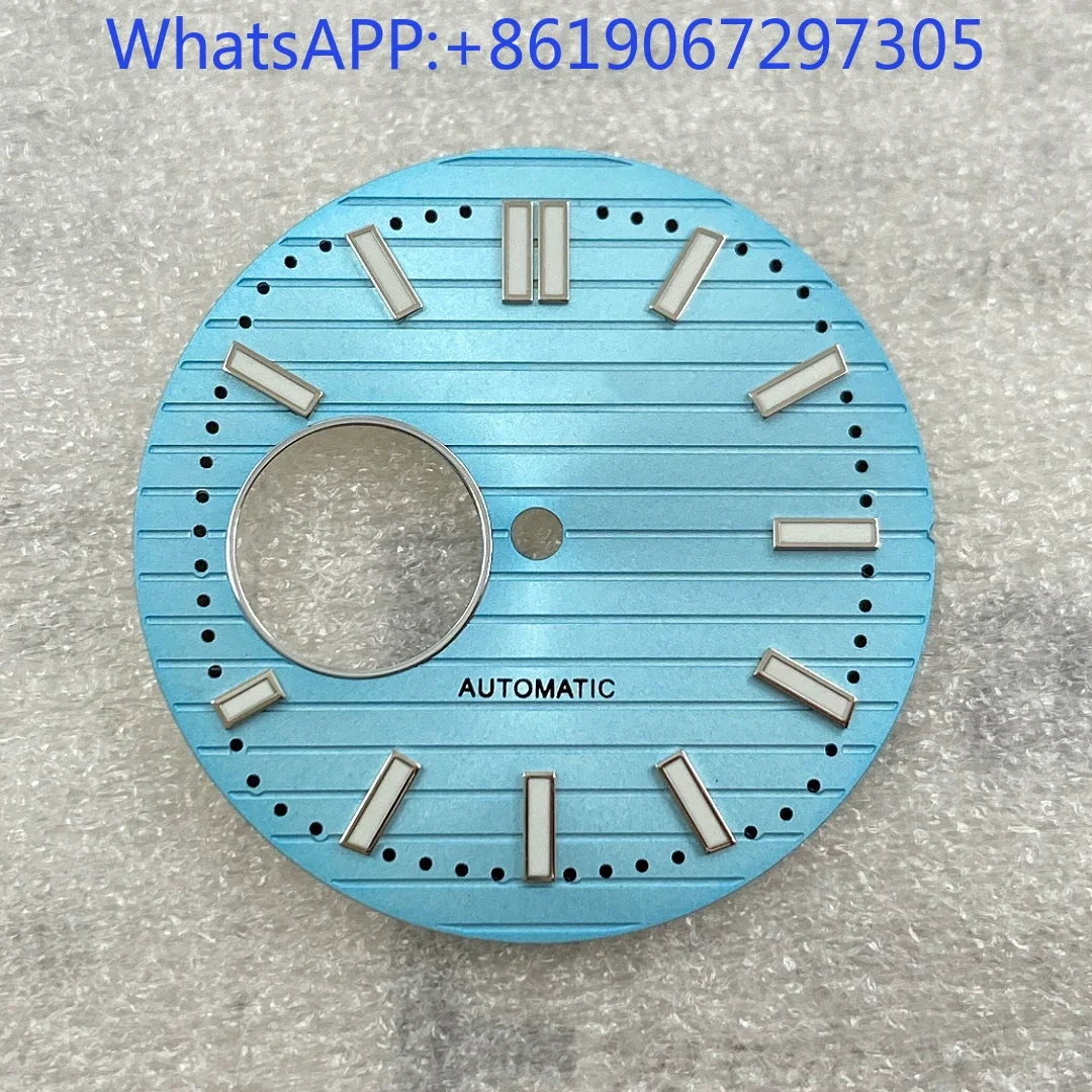 

Line Grain Watch Dial Suitable for NH38 Movement Skeleton Hollow Mod Accessories horizontal stripes Texture Dial Parts
