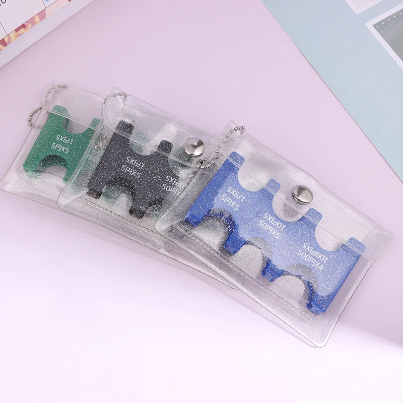 PVC Portable Transparent Travel Coin Wallets For Unisex Clip Money Pouch Japanese Style Multi-position Coin Purse Coin Dispenser