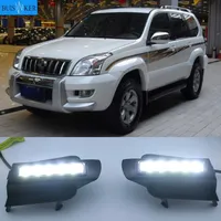 2pcs LED DRL For Toyota Land Cruiser Prado 120 GRJ120 TRJ120 FJ120 LC120 2002~2010 Daytime Running Light Fog Lamp Original Esuse