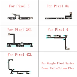 1pc Power On/Off Switch Volume Key Up Down Flex Cable For Google Pixel 3 XL 3XL 3A G020E F G H 4 XL 4XL Volume Button Flex Cable