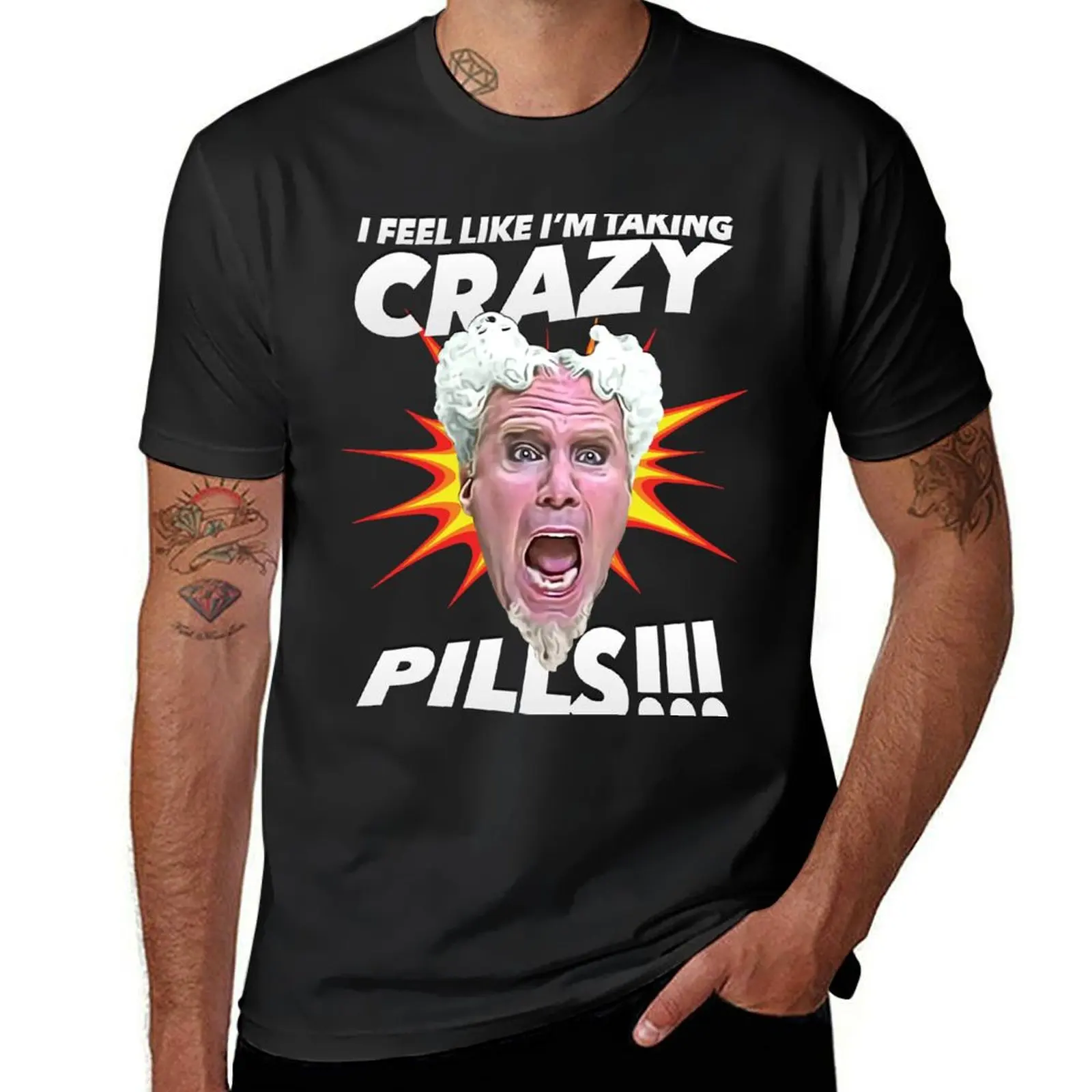 Crazy Pills! T-Shirt plain for a boy graphics slim fit t shirts for men