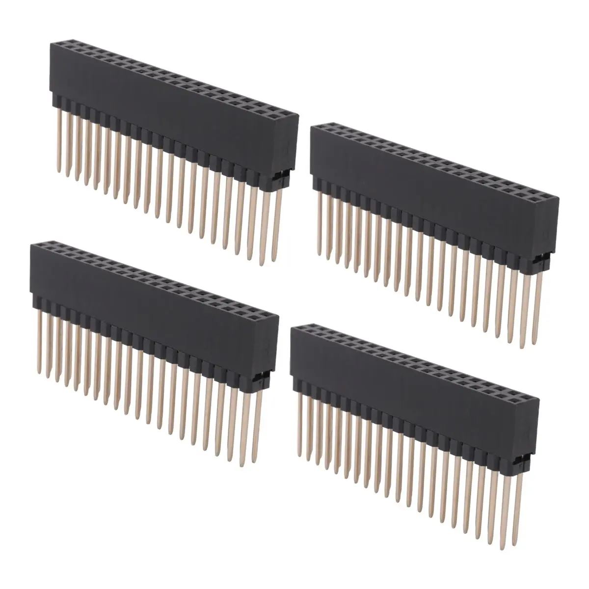 TCE 2 x 20(40 Pin) Stacking Header for A+/B+/Pi 2/Pi 3 Extra Tall Header (Pack of 4)