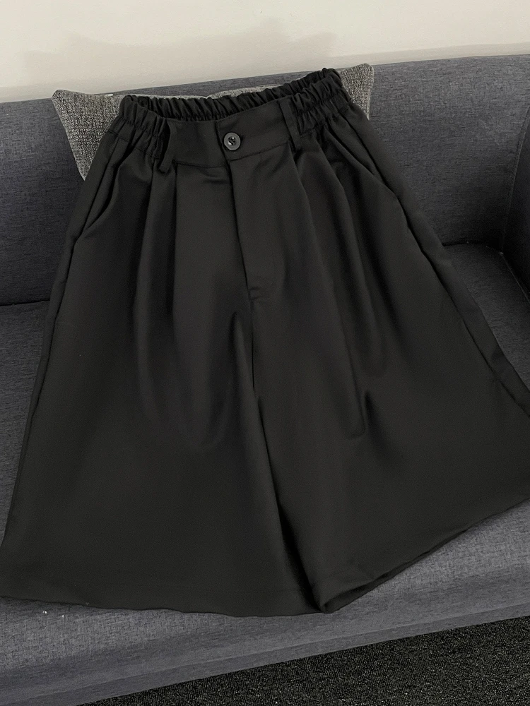 

Летние тонкие брюки-капри для мужчин: прямые, повседневные, модные, в американском спортивном стиле, свободные, для подростков, укороченные, в западном стиле