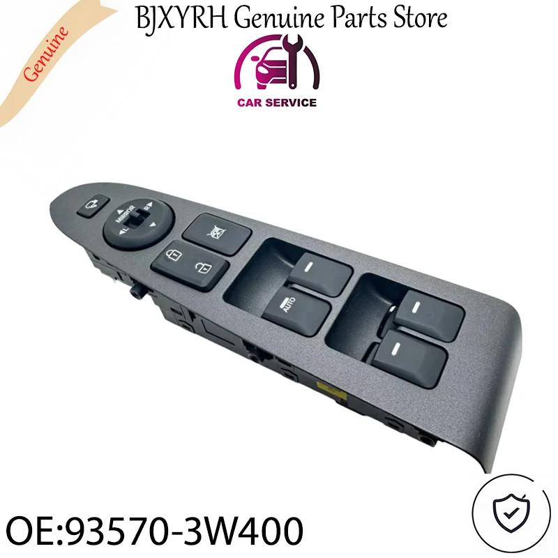 

935703W400 Genuine Power Window Switch Left Driver with Mirror Fold Auto Up Only for Kia Sportage 2011-2016 OEM 93570-3W400