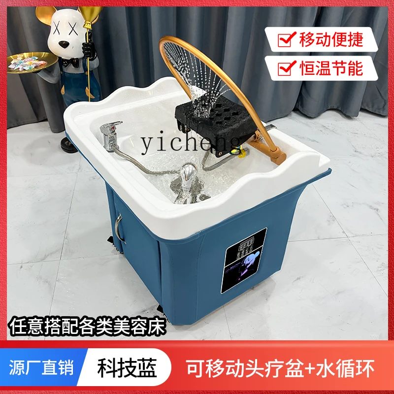 RWJ Bedside Grafting Bedside Therapy Fumigation Beauty Salon Constant Temperature Liquid Medicine Circulation Moving Head Basin