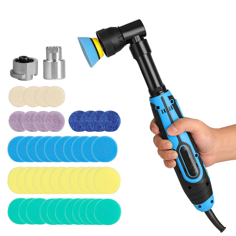220V 2 Inch Polishing Machine Eccentric Concentric Design Waxing Sealing Mini Electric Polisher Tool