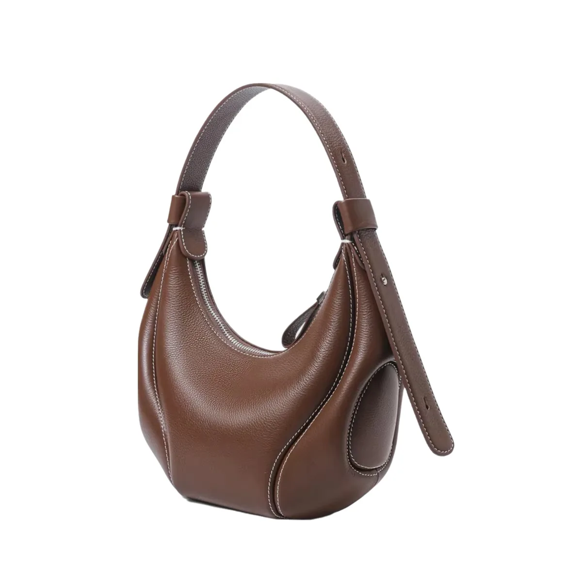 Genuine Leather Shoulder Bag for Women Top Layer Cowhide Crossbody Bag 2026 Trending Chic Vegan Purse Handbag