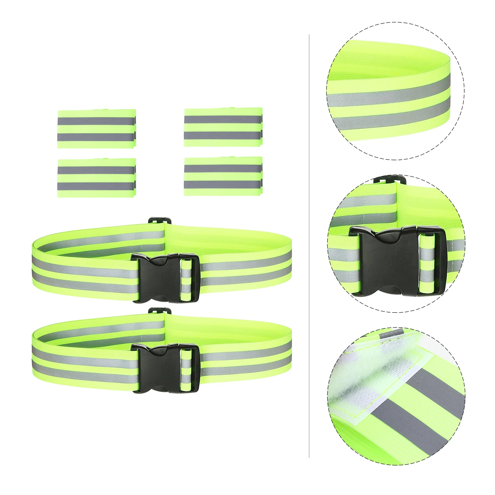 

Shine Reflective Belt Wristband Fitness Bands Highlight Strip Wristbands Riding