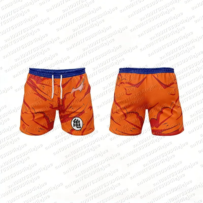 2026 Sommer Dragon Ball Goku 3D Shorts Herren Übergroße Polyester Lässige Retro Streetwear Unisex Kinder Atmungsaktiv