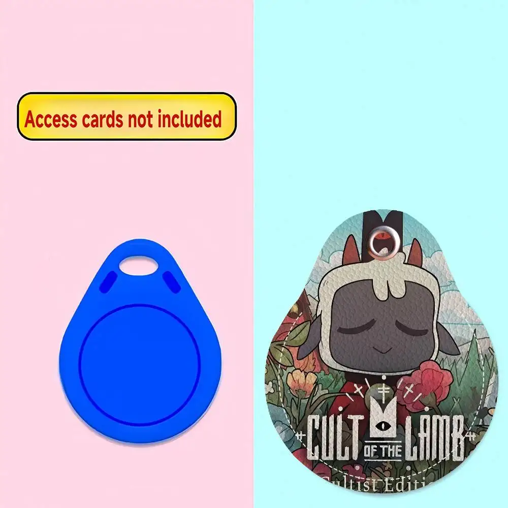 C-Cult O-Of T-The L-Lamb V-Video لعبة الوصول حامل بطاقة الغطاء الواقي مصعد بطاقة حالة الحيوانات الأليفة مكافحة فقدان جهاز تعقب