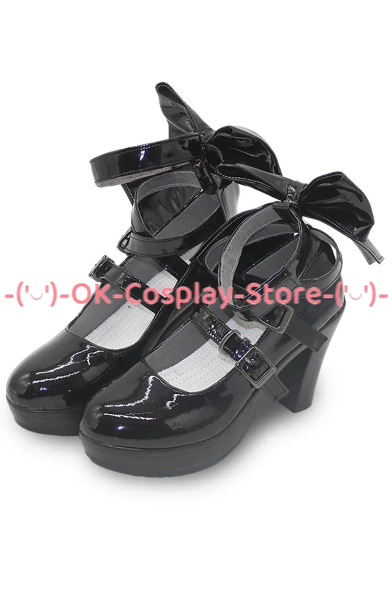 Jvaauutei Raden Cosplay Shoes PU Leather Shoes Halloween Carnival Boots Vtuber Cosplay Prop Custom Made