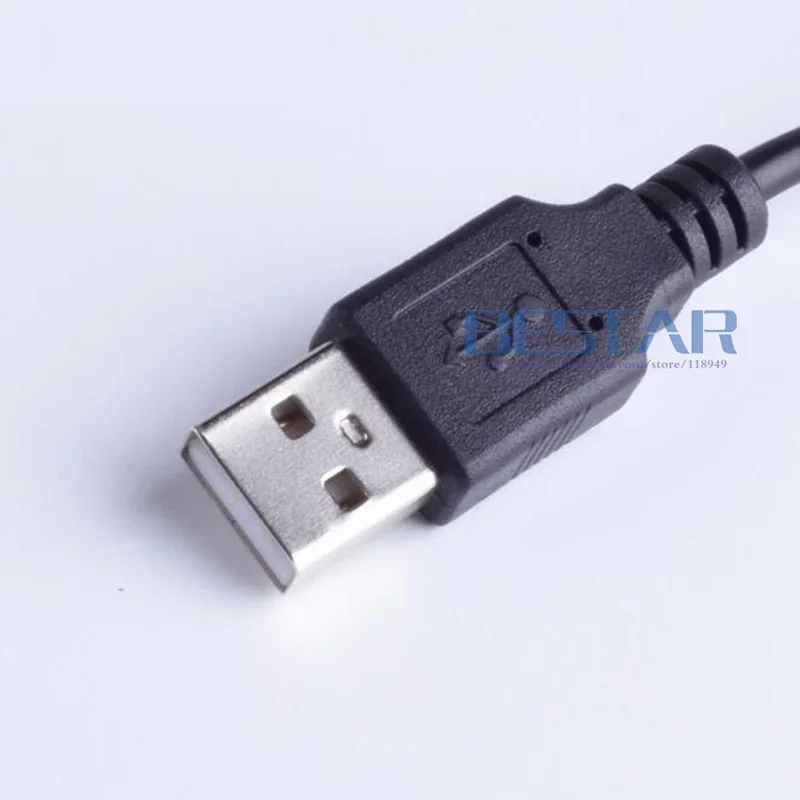 Spina di alimentazione CC bianca 1 ingresso 4 uscite USB A maschio a 4 CC 3,5 mm x 1,35 mm 3,5x1,35 mm 3,5*1,35 Cavo di alimentazione di ricarica jack maschio da 1 m