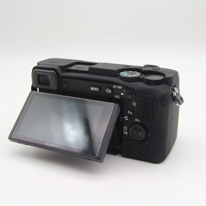 Silicon Armor Skin Case Body Cover Protector for Sony Alpha A6600 ILCE6600 ILCE-6600 Mirrorless Camera Shell Protective Soft Bag