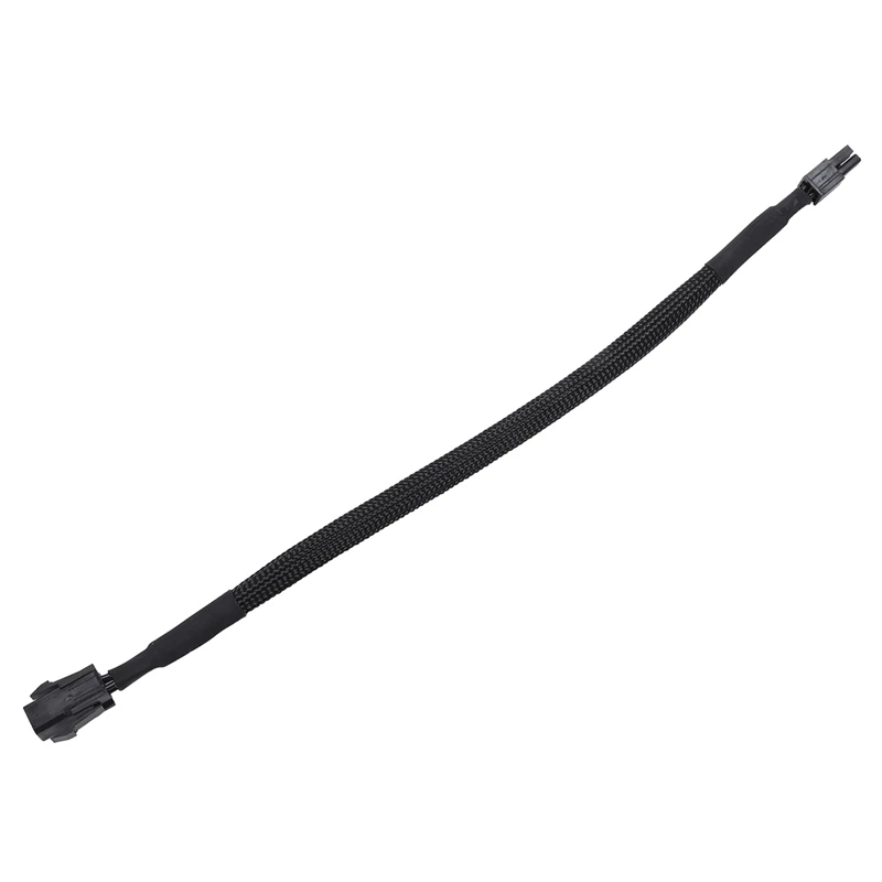 حار TTKK 20X الأكمام ATX 4 دبوس P4 ذكر إلى ATX P4 أنثى وحدة المعالجة المركزية كابل تمديد الطاقة الأسود