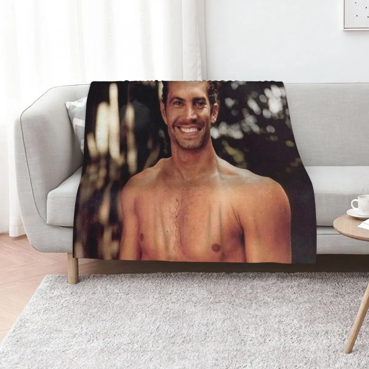 paul walker Throw Blanket Decorative Beds Giant Sofa christmas gifts Beach Decorative Throw Luxury St Blankets