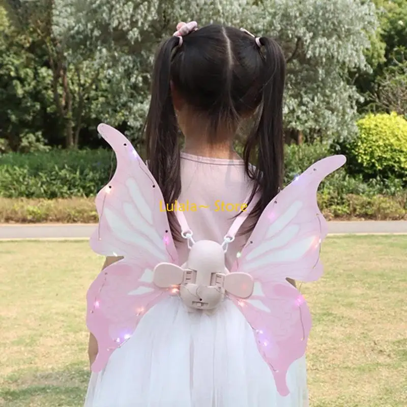 Y4qa świecące Wing Party Anioł Wing Girls Udawanie kostiumów